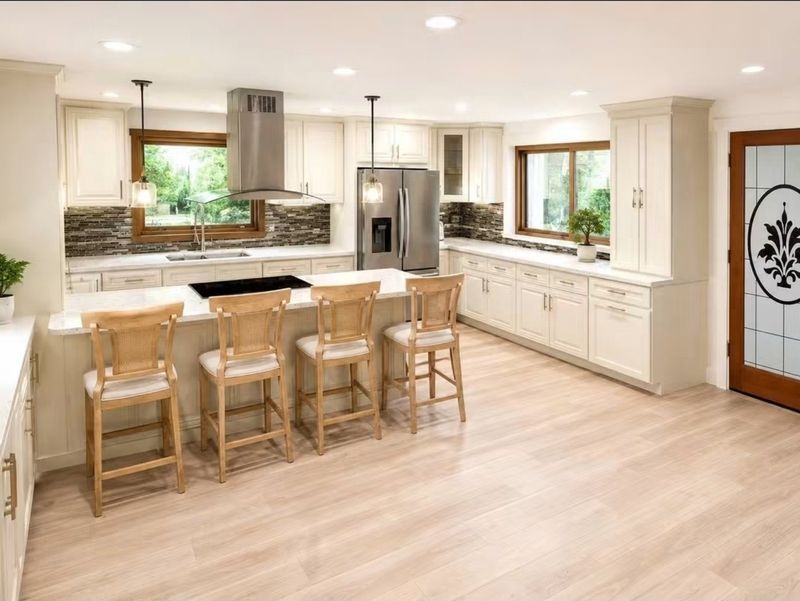 Kitchen and island seating at IMA House and Memory Care